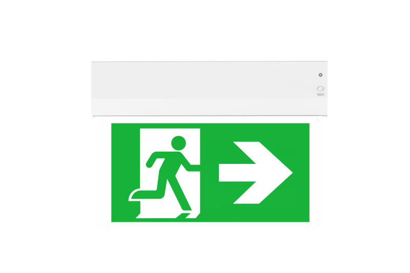 Led Exit Sign | Surface Mount | Auto Test | Incl. Pictograms 3