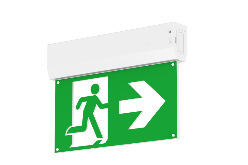 Led Exit Sign | Surface Mount | Auto Test | Incl. Pictograms